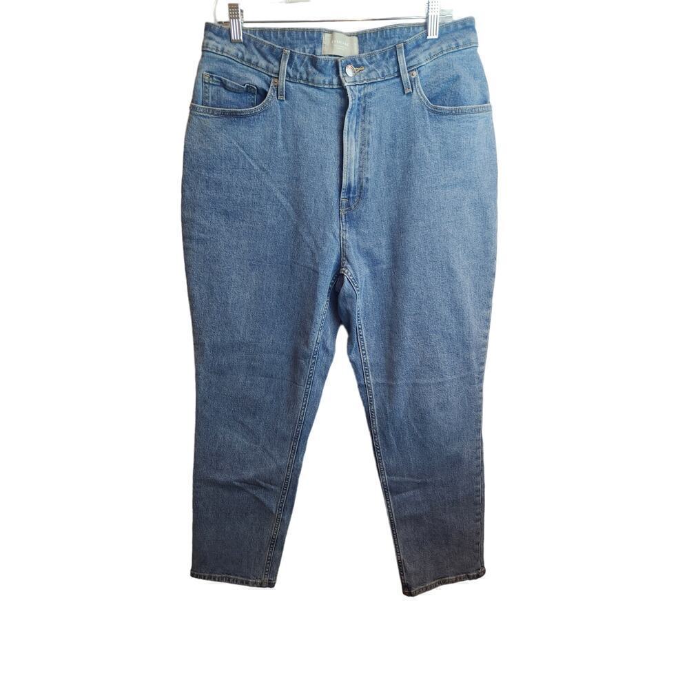 Everlane Womens Curvy Cheeky Jean light wash sz 32 slimming comfort ankle